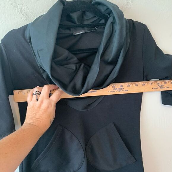 Project Runway Calvin Tran black turtleneck top size S - Picture 5 of 7